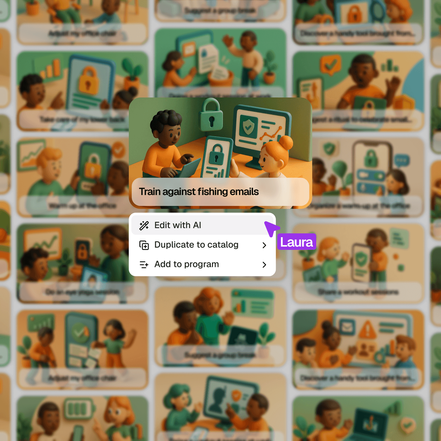 Cybersecurity awareness content